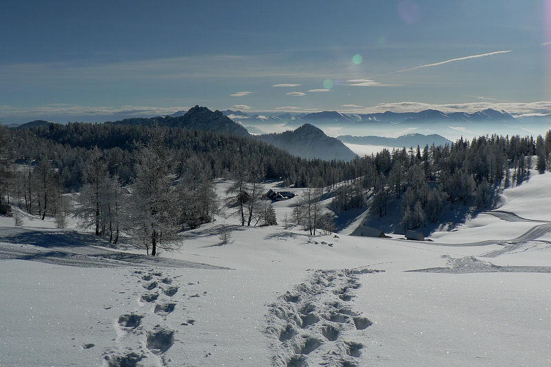 zima na Tauplitzalmu