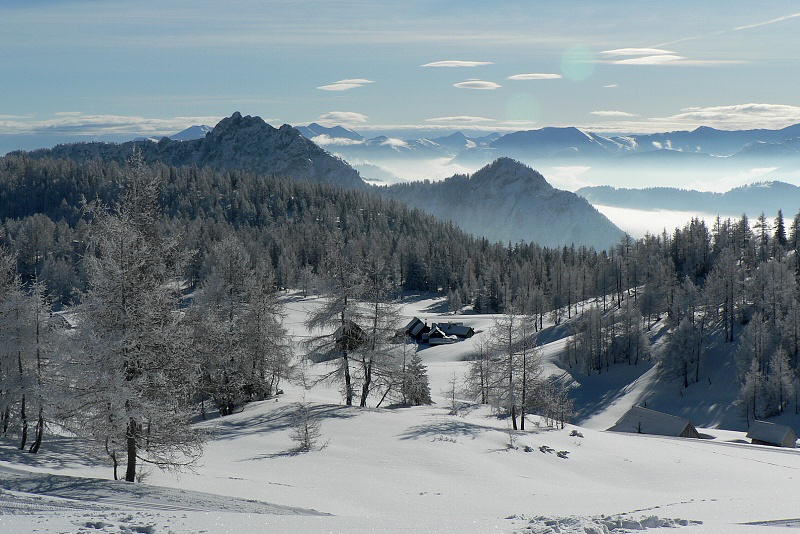 zima na Tauplitzalmu